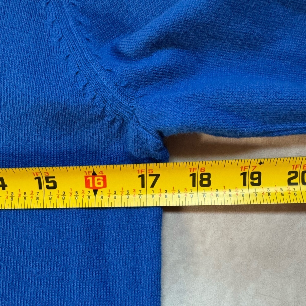Abercrombie & Fitch Muscle VNeck Sweater Mens Large Cotton Cashmere Blend Preppy - Picture 13 of 14
